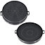 SPARES2GO Charcoal Carbon Air Filters compatible with Hygena Cooker Hood Extractor Vent (Pack of 2)