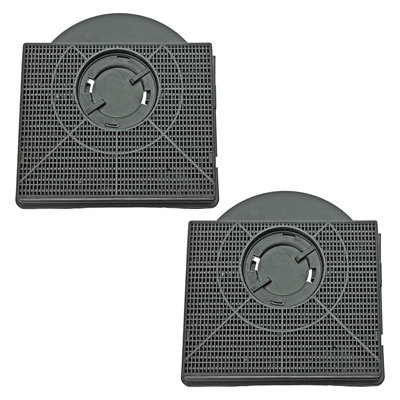 SPARES2GO CHF303 Type Charcoal Carbon Odour Filter compatible with IKEA Cooker Hood Fan Vent (Pack of 2)