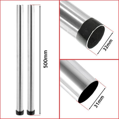 SPARES2GO Chrome Extension Rod Handle Tool Kit for Wessex 15892 18L ...