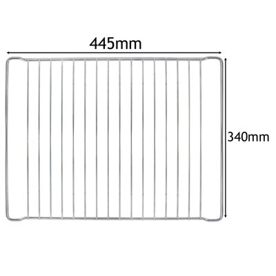 SPARES2GO Small Grill Pan, Rack & Detachable Handle for Neff Oven Cookers (Non-Stick Vitreous Enamelled) - Groceries