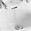 SPARES2GO Chrome Slotted Sink Basin Bathroom Kitchen Waste Chain Stay Plug (1 1/4")