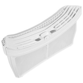 SPARES2GO Complete Lint Screen Fluff Cage Filter compatible with Blomberg DHP LTS TKF Series Tumble Dryer (355mm x 70mm x 182mm)