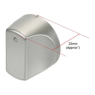 SPARES2GO Control Knob Switch for Hotpoint Hot-Ari ix Oven Cooker (Silver)