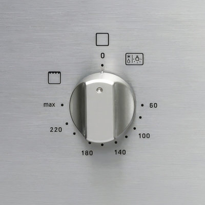 SPARES2GO Control Knob Switch for Hotpoint Hot-Ari ix Oven Cooker (Silver)