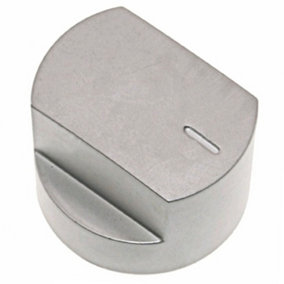 SPARES2GO Control Knob Switch & Shaft compatible with Stoves 61EDO 61EHDO BL ST WH Oven Cooker Hob (Silver)