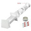 SPARES2GO Cooker Hood External Vent Kit 4" 5" 6" 100mm 125mm 150mm Universal Exterior Wall Ducting Set (White)