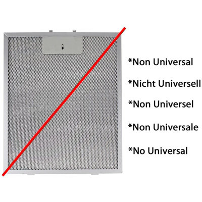 SPARES2GO Cooker Hood Grease Filter Extractor Vent Fan Metal Mesh (320 x 260mm, Pack of 2)