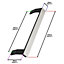 SPARES2GO Door Handle Grab Bars compatible with Beko CFP169 FFP167 Fridge Freezer 5907610700 (Silver / Black, 330mm, Pack of 2)