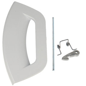 SPARES2GO Door Handle Kit compatible with Hotpoint Futura Ariston Washing Machine White