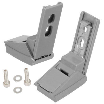 SPARES2GO Door Hinge compatible with Liebherr Fridge Freezer Refrigerator (Pack of 2 Hinges + Fixings)