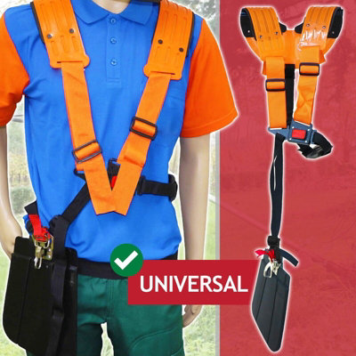 Double Shoulder Padded Strap Harness For Brush Cutter & Strimmer - Universal