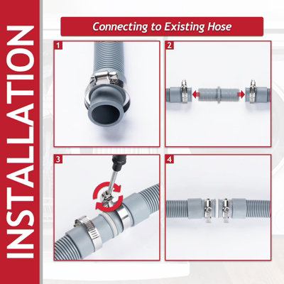 First4spares - Universal Connection For Washing Machines; Filling Hose
