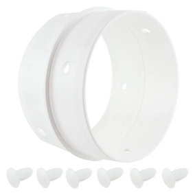 SPARES2GO Dual Vent Hose Connection Ring Kit compatible with White Knight Tumble Dryer