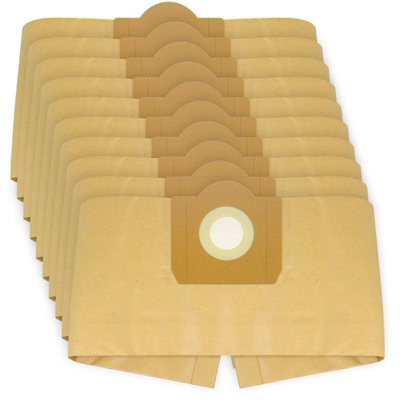 SPARES2GO Dust Bags compatible with Karcher WD3 WD3P MV3 Wet & Dry Vacuum Double Filtration Large x 10