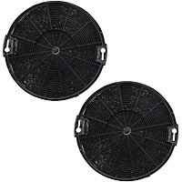 SPARES2GO EFF75 Type Carbon Filter compatible with Electrolux Oven Cooker Hood (Pack of 2 Filters)