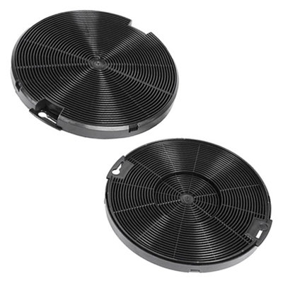 SPARES2GO EFF75 Type Carbon Filters compatible with Zanussi Oven Cooker Hood Vent Extractor (Pack of 2 Filters)
