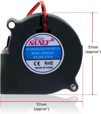SPARES2GO Electric Heater Fan Unit compatible with Dimplex DC 24v + Optimyst  Glass Disk Transducer | DIY at Bu0026Q