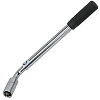 SPARES2GO Extendable Wheel Nut Socket Wrench 17mm 19mm Brace Breaker Power Bar 1/2" dr