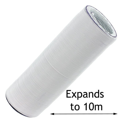 SPARES2GO Extra Long 10m Vent Hose Pipe compatible with Bush Tumble Dryer (4" / 100mm)