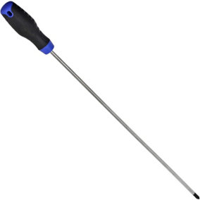 SPARES2GO Extra Long Reach Chrome Vanadium CR-V Phillips Head Screwdriver (500mm)