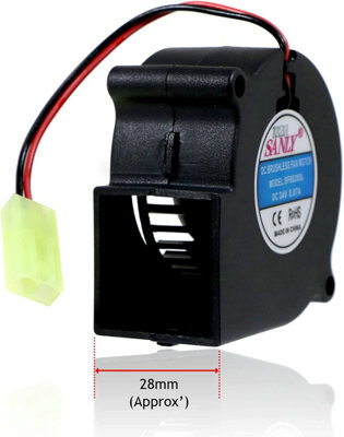 SPARES2GO Fan Unit compatible with Dimplex DC 24v Electric Heater