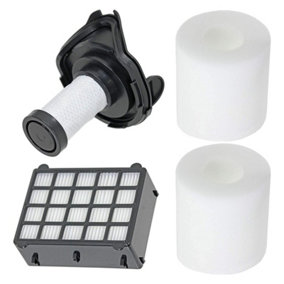 SPARES2GO Filter Kit compatible with Shark DuoClean HV390 HV391 HV392 HV394Q Vacuum Cleaner (2 Foam + 1 Pre -Motor Filter)