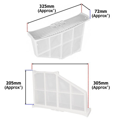 SPARES2GO Filter Lint Screen Cage compatible with AEG Electrolux John Lewis Tumble Dryer