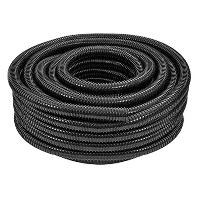 SPARES2GO Flexible Corrugated Water Butt Extension Overflow Connector Hose Pipe (25mm, 5M)