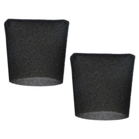 SPARES2GO Foam Filter Sleeve compatible with Lidl Parkside PNTS 1250 1300 1400 1500 Wet & Dry Vacuum Cleaner (22cm, Pack of 2)