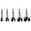 SPARES2GO Forstner Wood Drilling 15mm - 35mm Drill Bit Tool Set (5 Piece)