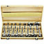 SPARES2GO Forstner Wood Drilling 6mm - 54mm Complete Drill Bit Tool Set (16 Piece)