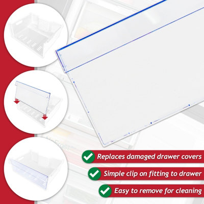 SPARES2GO Freezer Drawer Cover for Beko CCFM CFG CNA CSA CSG CXF DRC ...