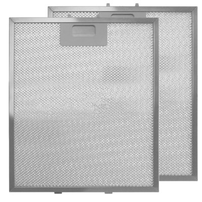 SPARES2GO Grease Filter Extractor Vent Fan Metal Mesh for Cooker Hood 305 x 267mm x 2 Filters