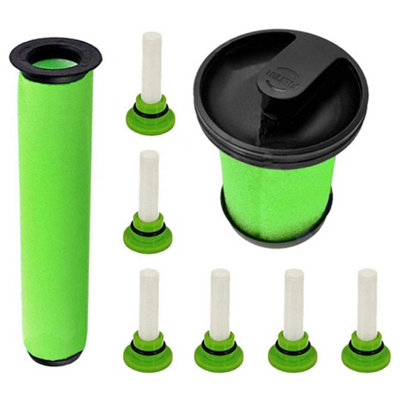 SPARES2GO Green Vacuum Filters + Fresheners for GTECH System Air Ram ...