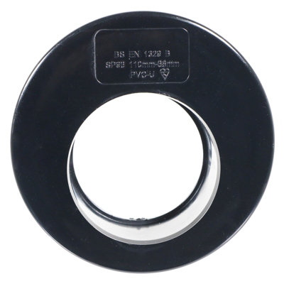 SPARES2GO Gutter Down Pipe Drain Adaptor 68mm Rain Water to 110mm Underground Drainage Reducer