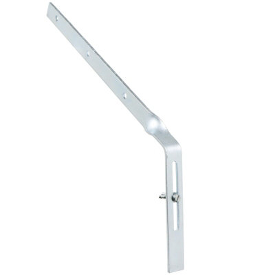 SPARES2GO Gutter Side Rafter Bracket Universal Galvanised Steel Fascia ...