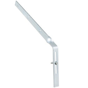 SPARES2GO Gutter Side Rafter Bracket Universal Galvanised Steel Fascia Support Fixing (300mm)