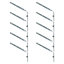 SPARES2GO Gutter Side Rafter Bracket Universal Galvanised Steel Fascia Support Fixings (Pack of 10, 300mm)