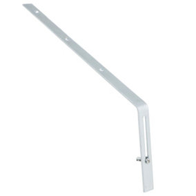 SPARES2GO Gutter Top Rafter Bracket Universal Galvanised Steel Fascia Support Fixing (300mm)