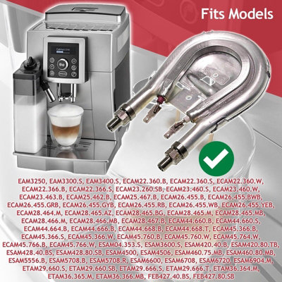 SPARES2GO Heating Element compatible with DeLonghi EAM ECAM ESAM ETAM Series Coffee Machine