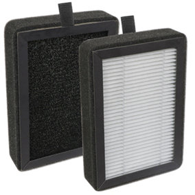 SPARES2GO HEPA Filter compatible with Levoit LV-H128 LV-H13EU Air Purifier LV-H128-RF LV-13EU-RF (Pack of 2 Filters)