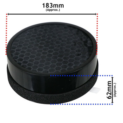 PUREBURG 4er-Pack Ersatzfilter H13 HEPA - Passt Für ROVACS RV60 & Levoit LV-H128 / LV-H13EU Luftreiniger