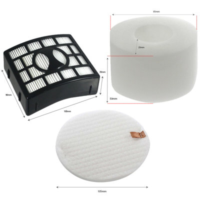 SPARES2GO HEPA Filter Kit compatible with Shark Vacuum NV800 NV800UK NV801 NV801UK DuoClean Lift Away NV803