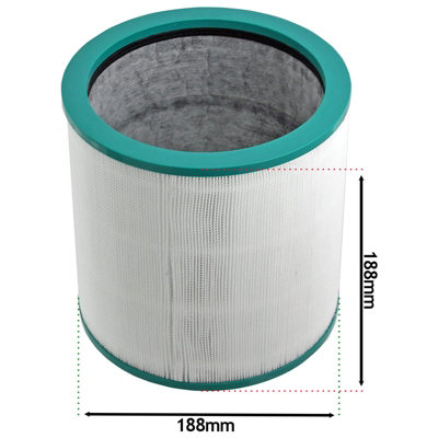 SPARES2GO HEPA Filters compatible with Dyson AM11 TP01 TP02 TP03 Pure Cool Link Tower Air Purifier (Pack of 2)