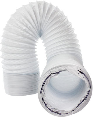 SPARES2GO Hose Pipe PVC Duct Extension Kit compatible with DeLonghi Air Conditioner (6m, 5")