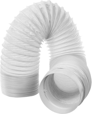 SPARES2GO Hose Pipe PVC Duct Extension Kit compatible with DeLonghi Air Conditioner (6m, 5")