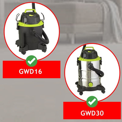 SPARES2GO Hose Tool Kit for Guild GWD16 16L GWD30 30L Wet & Dry Vacuum ...