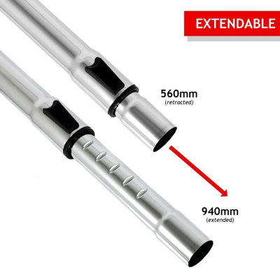 Tuyau Flexible 2m + Adaptateur Pour Aspirateur MacAllister - Compatible 16L 20L 30L 40L MWDV - SPARES2GO