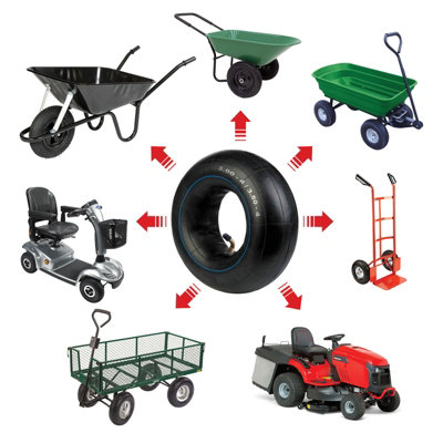 2 Pneus 3,00-4 Knobby + Tubes - Pour Scooter Gas, VTT, Go Kart - Jante 4 Pouces