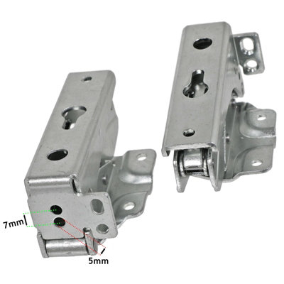 SPARES2GO Integrated Door Hinge Pair compatible with Whirlpool Fridge Freezer 3362 3363 5.0 41,5
